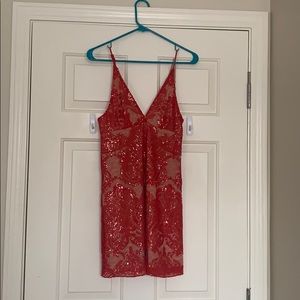 Free people night shimmers mini dress